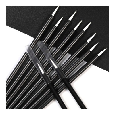 Cheap Wholesale Eye Brush Liner Makeup Tool Short Plastic Tips Eyeliner Wands Applicator