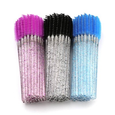 Spoolie Extension Lashes Mini Mascara Custom Wands Glitter Disposable Eyelash Brush